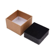 Wholesale Brown Paperboard box Kraft jewelry earring ring paper box Gift Jewelry Packaging Box